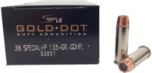 Speer Gold Dot .38 Special +P 135GR GDHP 50 Patronen