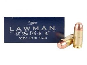 Speer Lawman .40 S&W 165GR TMJ FN 50 Patronen