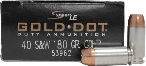 Speer Gold Dot .40 S&W 180GR GDHP 50 Patronen