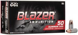 CCI Blazer Aluminium 9mm Luger 147GR TMJ 50 Patronen