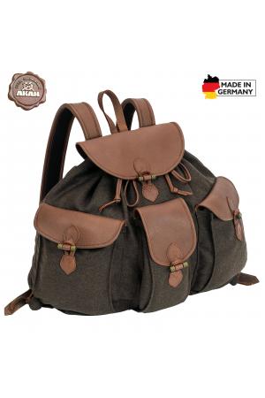 Rucksack Loden de Luxe mit Elch-Leder