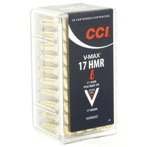 CCI V-Max .17 HMR 17GR Polymer Tip 50 Patronen