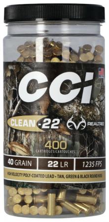 CCI Clean-22 High Velocity .22 LR 40GR LRN 400 Patronen