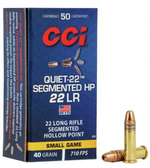 CCI Quiet-22 .22 LR 40GR Segmented HP 50 Patronen