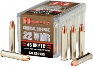 Hornady Critical Defense .22 WMR 45GR FTX 50 Patronen