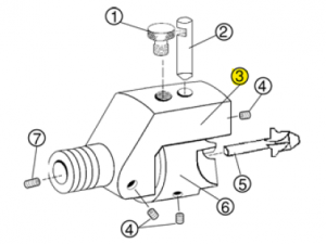 RCBS Ersatzteil Trim Pro 3-Way Cutter Head / Grundkörper für 3-Wege Fräser