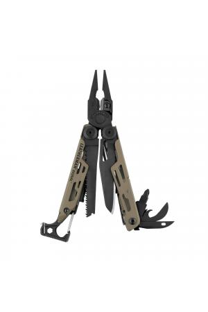 Leatherman SIGNAL Coyote Tan, Molle Holster, Schwarz, L