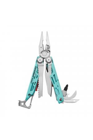 Leatherman SIGNAL Aqua Stainless, Molle Holster, Schwarz, L