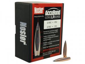 Nosler Geschoss 7mm/.284 Accubond Long Range 168GR Bonded Spitzer Boat Tail 100 Stück