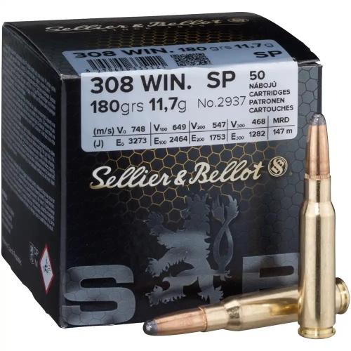 Sellier & Bellot .308 Win. 180GR SP 50 Patronen