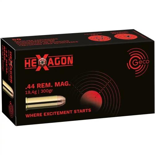 Geco Hexagon .44 Rem. Mag. 19,4g / 300GR 20 Patronen