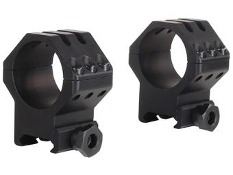 Weaver Tactical 6-Hole Picatinny-Style Ringe matt schwarz 30mm high, BH 12,45mm