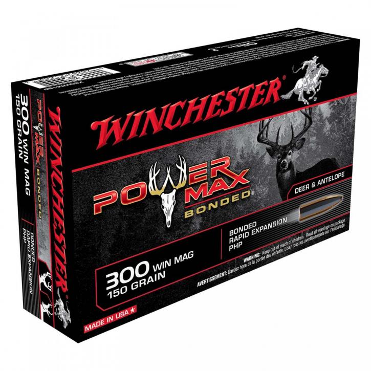 Winchester Power Max Bonded .300 Win. Mag. 150GR Bonded Rapid Expansion PHP 20 Patronen