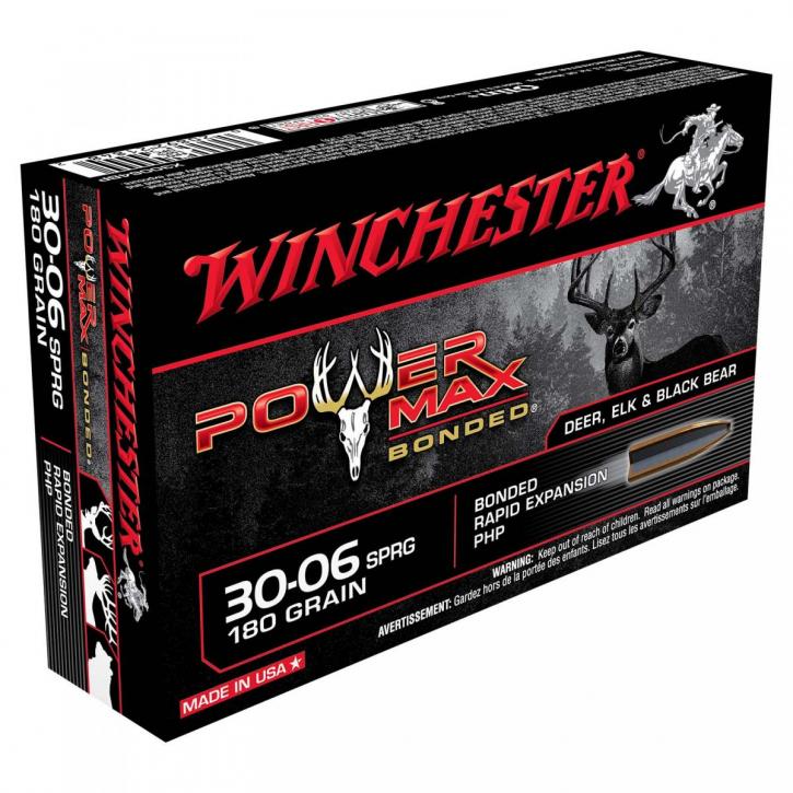 Winchester Power Max Bonded .30-06 Sprg. 180GR Bonded Rapid Expansion PHP 20 Patronen