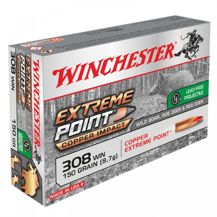 Winchester Extreme Point Copper Impact .308 Win. 150GR Copper Extreme Point 20 Patronen