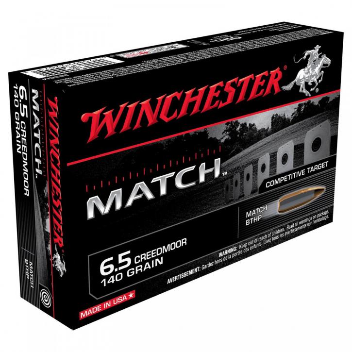 Winchester Match 6,5mm Creedmoor 140GR BTHP 20 Patronen