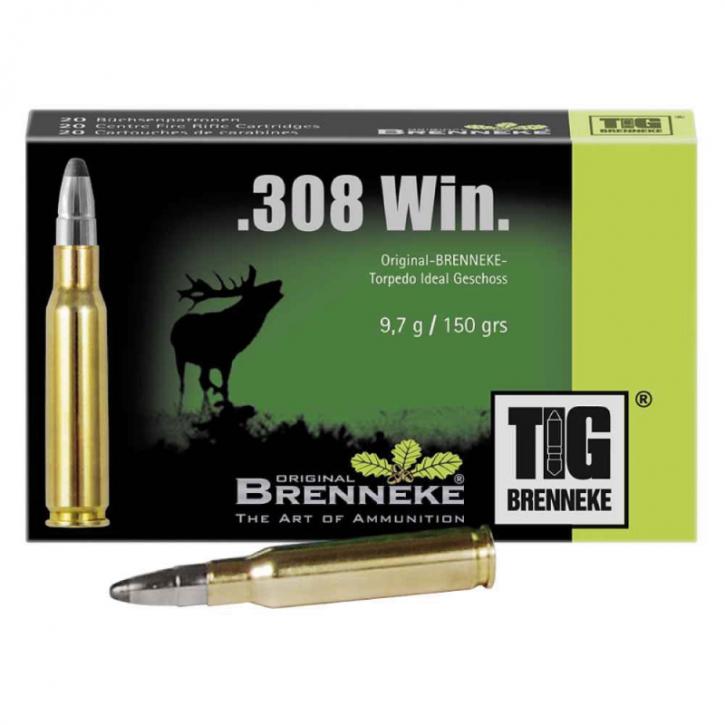 Brenneke .308 Win. 150GR TIG 20 Patronen