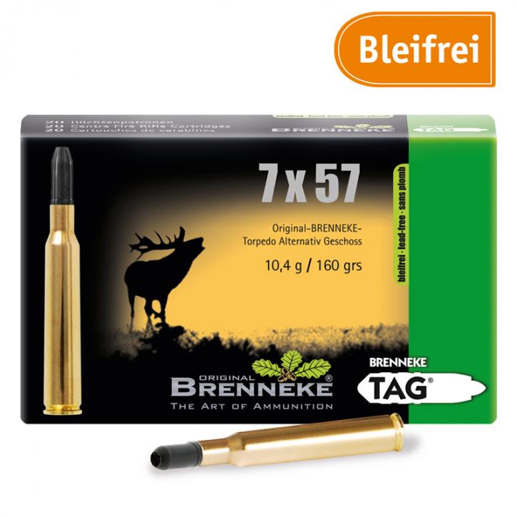 Brenneke 7x57 160GR TAG 20 Patronen