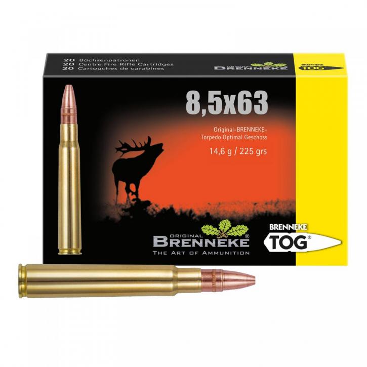 Brenneke 8,5x63 Reb 225GR TOG 20 Patronen