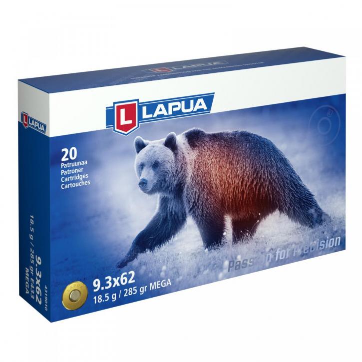 Lapua 9,3x62 285GR Mega 20 Patronen