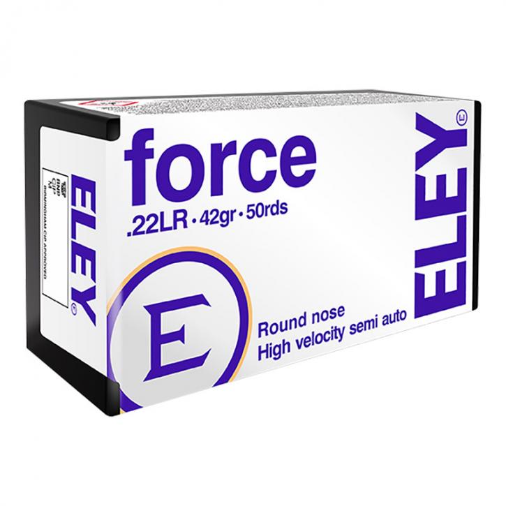 Eley Force .22 LR 42GR LRN 50 Patronen