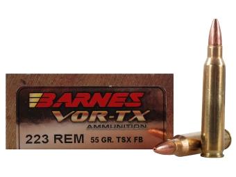 Barnes VOR-TX .223 Rem. 55GR TSX Hollow Point Flat Base 20 Patronen