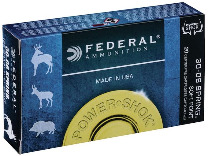 Federal Power-Shok .30-06 Sprg. 220GR JSP RN 20 Patronen