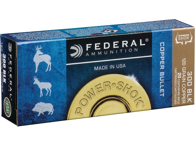 Federal Power-Shok .300 AAC Blackout 120GR Copper HP 20 Patronen