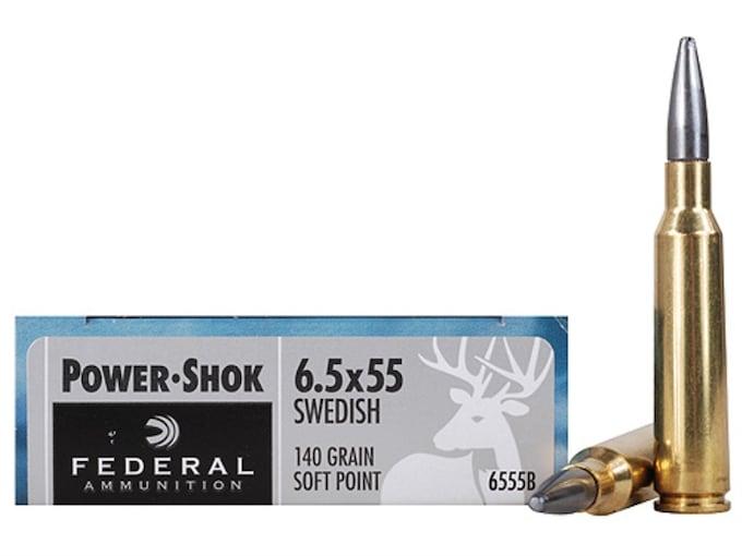 Federal Power-Shok 6,5x55 140GR JSP 20 Patronen