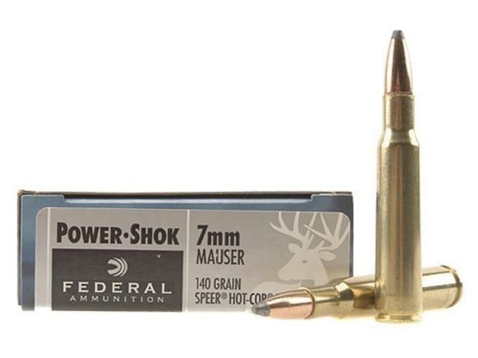 Federal Power-Shok 7mm Mauser 140GR JSP 20 Patronen