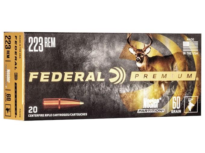 Federal Premium Nosler Partition .223 Rem. 60GR 20 Patronen