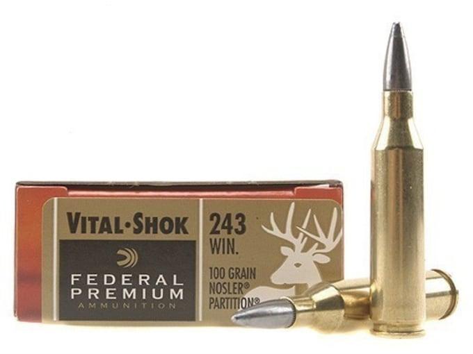 Federal Premium Nosler Partition .243 Win. 100GR 20 Patronen