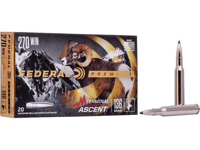 Federal Premium Terminal Ascent .270 Win. 136GR 20 Patronen