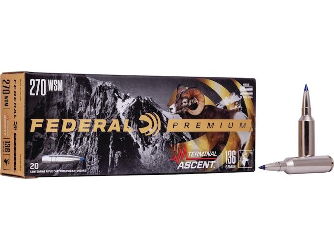 Federal Premium Terminal Ascent .270 WSM 136GR 20 Patronen