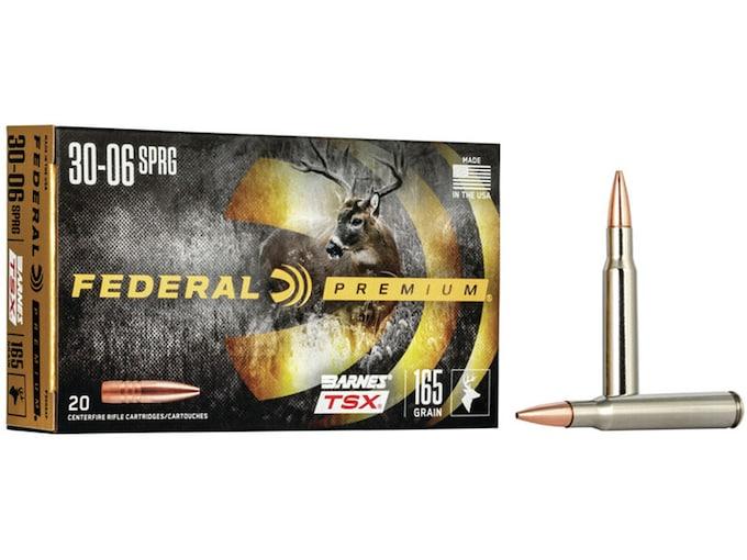 Federal Premium Barnes TSX .30-06 Sprg. 165GR HP 20 Patronen