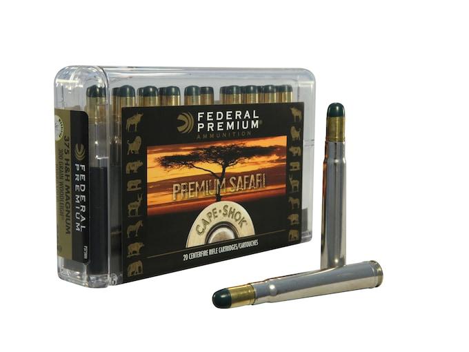 Federal Premium Safari Woodleigh Hydro Solid .375 H&H Mag. 300GR solid RN 20 Patronen