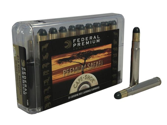 Federal Premium Safari Woodleigh Hydro Solid .416 Rem. Mag. 400GR solid RN 20 Patronen