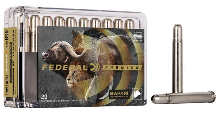 Federal Premium Safari Trophy Bonded Bear Claw .458 Lott 500GR bonded RN 20 Patronen