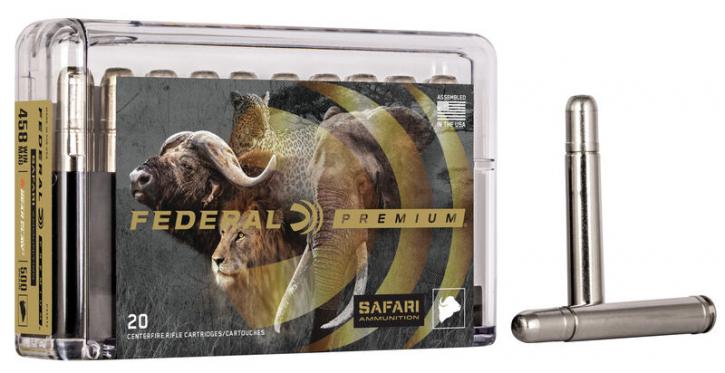 Federal Premium Safari Trophy Bonded Bear Claw .458 Win. Mag. 500GR bonded JSP 20 Patronen