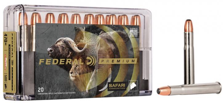 Federal Premium Safari Swift A-Frame .470 NE 500GR JSP 20 Patronen