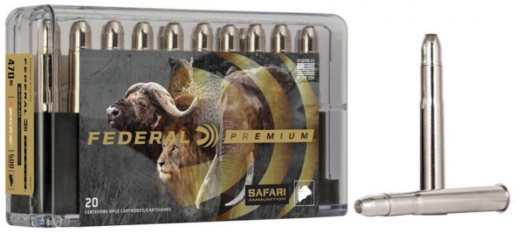 Federal Premium Safari Trophy Bonded Bear Claw .470 NE 500GR bonded JSP 20 Patronen