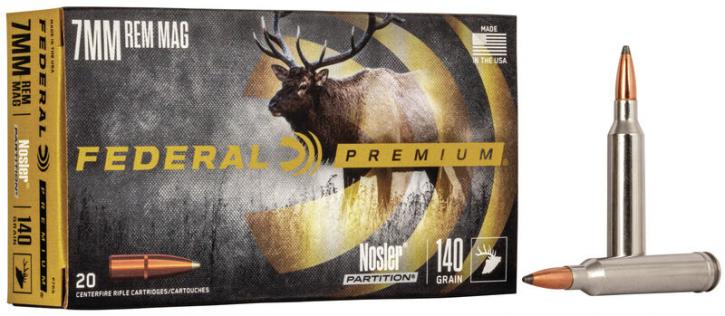 Federal Premium Nosler Partition 7mm Rem. Mag. 140GR 20 Patronen