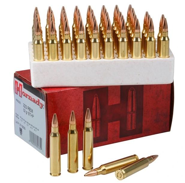 Hornady Match .223 Rem. 52GR BTHP Match 50 Patronen