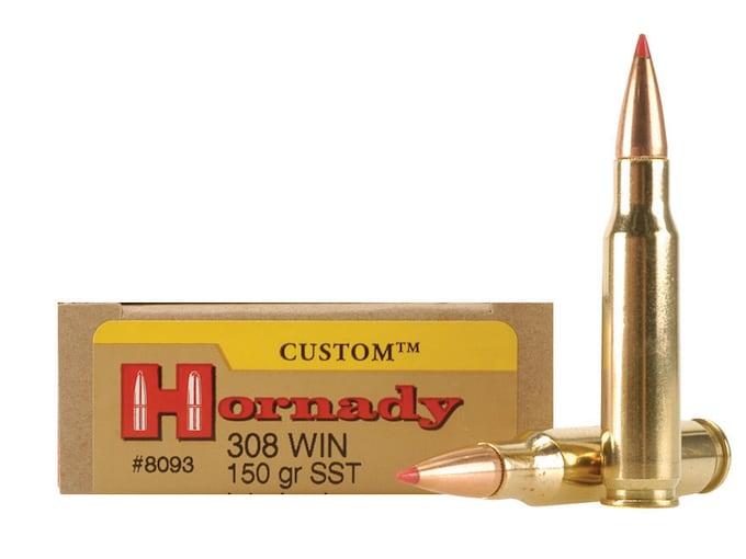 Hornady Custom .308 Win. 150GR SST 20 Patronen