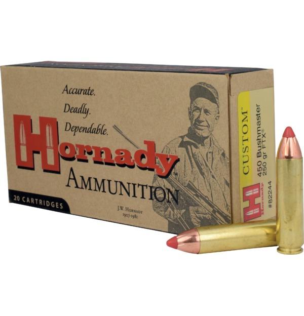 Hornady Custom .450 Bushmaster 250GR FTX 20 Patronen