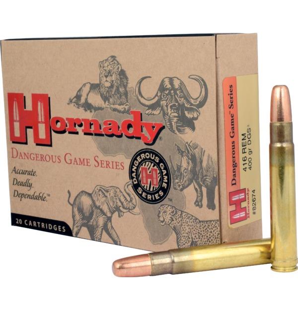 Hornady Dangerous Game Serie .416 Rem. Mag. 400GR DGS JFN 20 Patronen