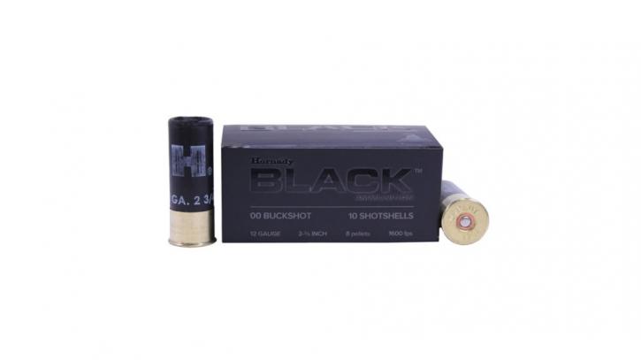 Hornady Schrotpatrone Black Ammo .12/70 42g Buckshot #00 (8,4mm) 10 Patronen