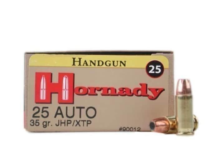 Hornady Custom .25 ACP 35GR XTP 25 Patronen