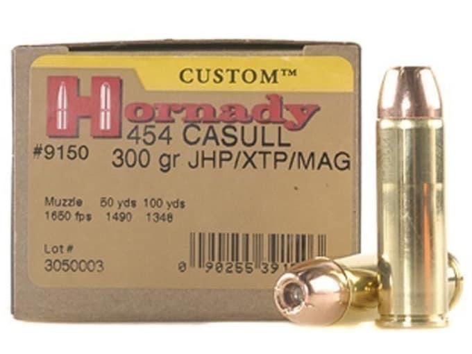 Hornady Custom .454 Casull 300GR XTP MAG 20 Patronen