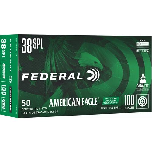 Federal American Eagle Indoor Range Training .38 Special 100GR IRT 50 Patronen